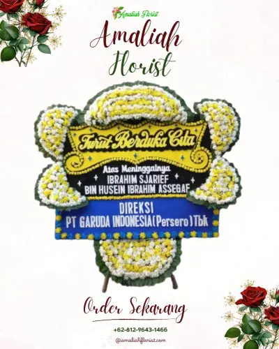 Papan Bunga Duka di Karang Joang