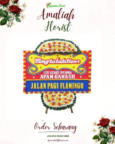 Bunga Papan Congratulation di Karang Joang